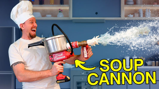I Turned a Pressure Cooker into a High-Powered SOUP CANNON! AKA The Crud Cannon!
