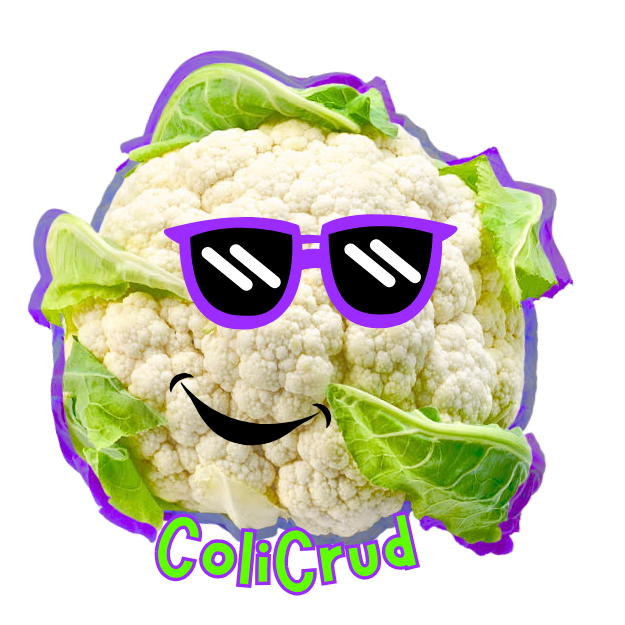 Coli-Flower Logo Sticker